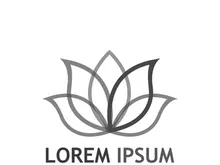 Colorful lotus flower logo design.