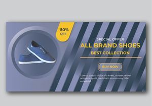 Shoes Web Banner Design.