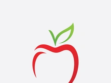 apple logo template design vector
