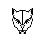 Panther head logo icon vector design template illustration