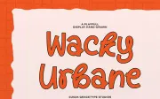 Wacky Urbane | Display Hand Drawn