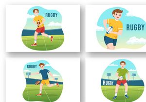 11 Rugby Player Illustration