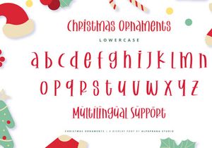 Christmas Ornaments - Display Font