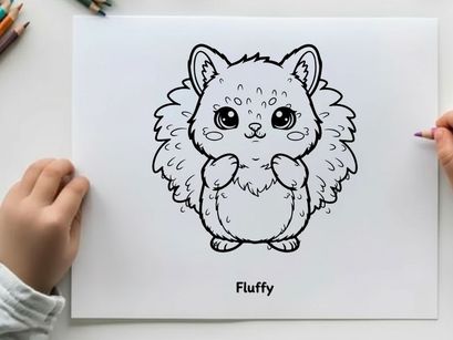 Cute fluffy hamster smiling vector illustration