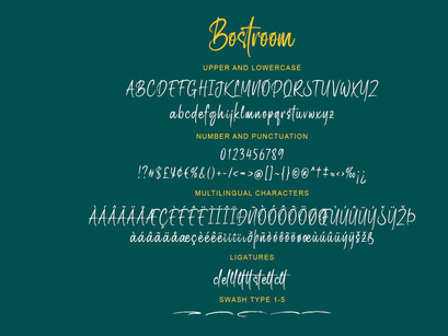 Bostroom - Brush Font