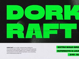 Imagem de visualização de Dork Raft | Extra Bold Grotesk
