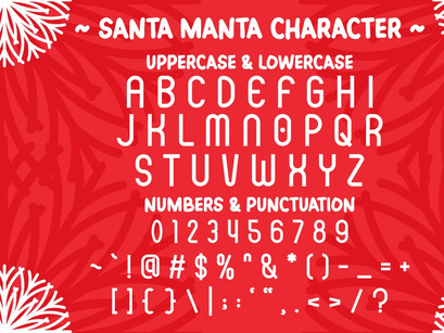 Santa Manta - Slim Display Font