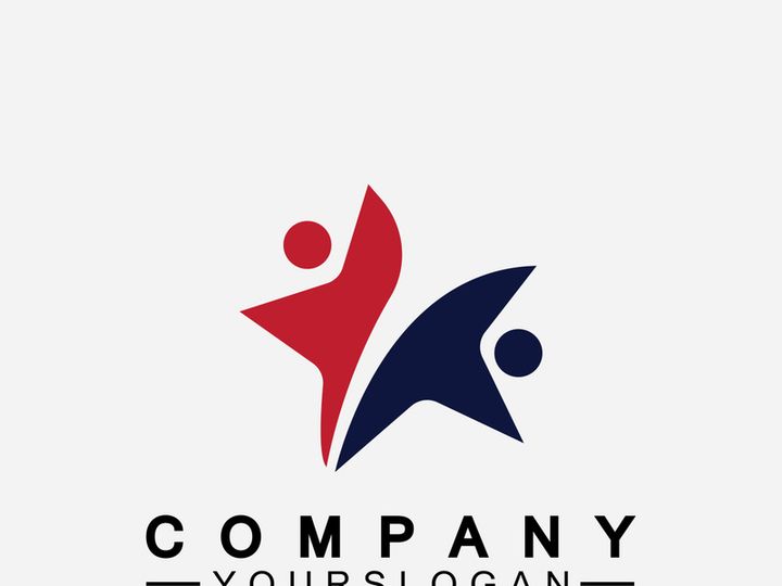 Star people success logo and symbol icon Template