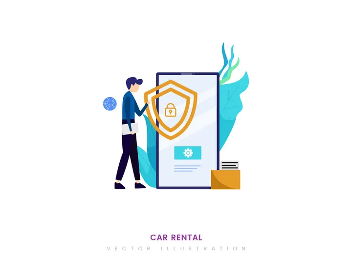 Data Protection vector illustration concept