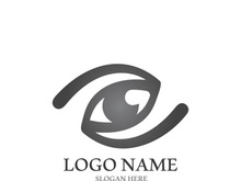 Branding identity corporate eye care vector logo design