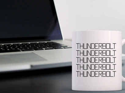 Thunderbolt - Minimalist Display Font
