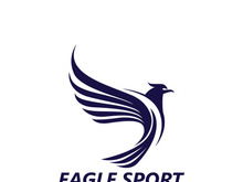 Eagle wing logo design vector image template