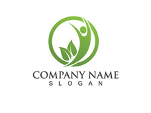Health life people tree leaf green logo