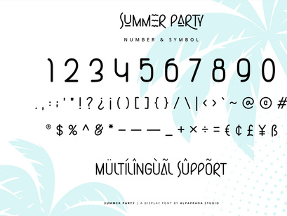 Summer Party - Display Font