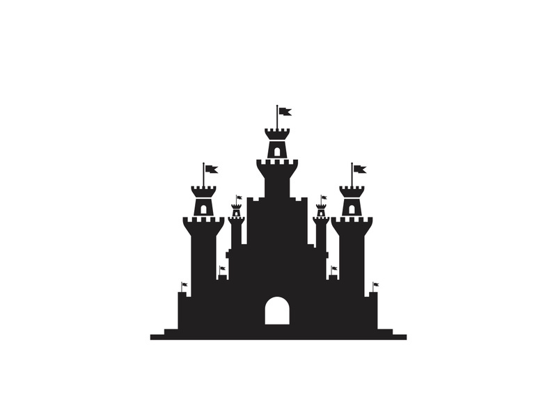 Castle vector illustration icon