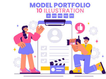 10 Model Portfolio Illustration preview picture