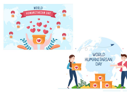 15 World Humanitarian Day Illustration