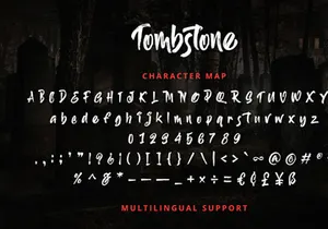 Tombstone - Horror Display Font
