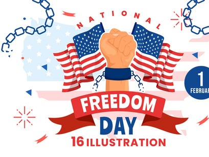 16 National Freedom Day Illustration