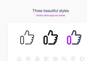 Liquid Icon Set 100+ excellent icons in three styles