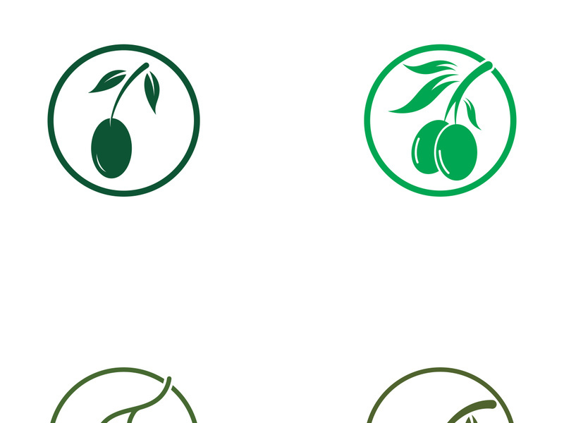 Olive fruit logo design.