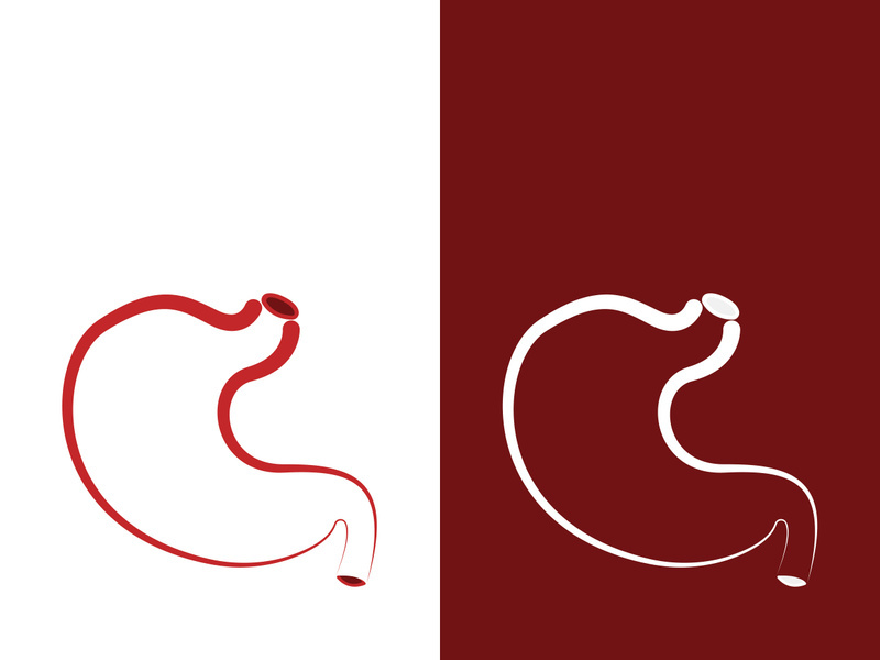 stomach care icon design concept vector illustration