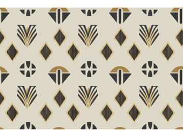 Pattern Art Deco gold preview picture
