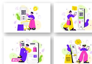 10 Smart Retail Store Illustration