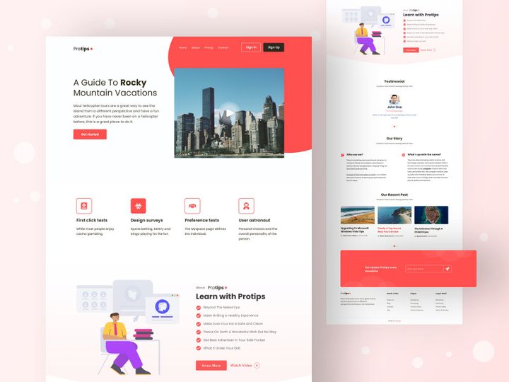 Protips Landing Page [Free Download]