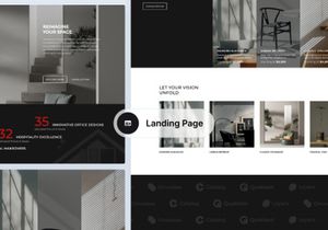 Renovo | Interior Design and Renovation Landing Page UI Kit