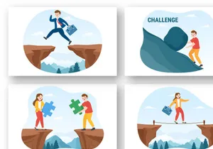 13 Challenge and Overcoming Obstacle Illustration