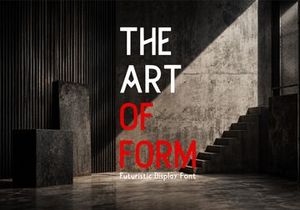 RUVENA – Modern Experimental Display Font