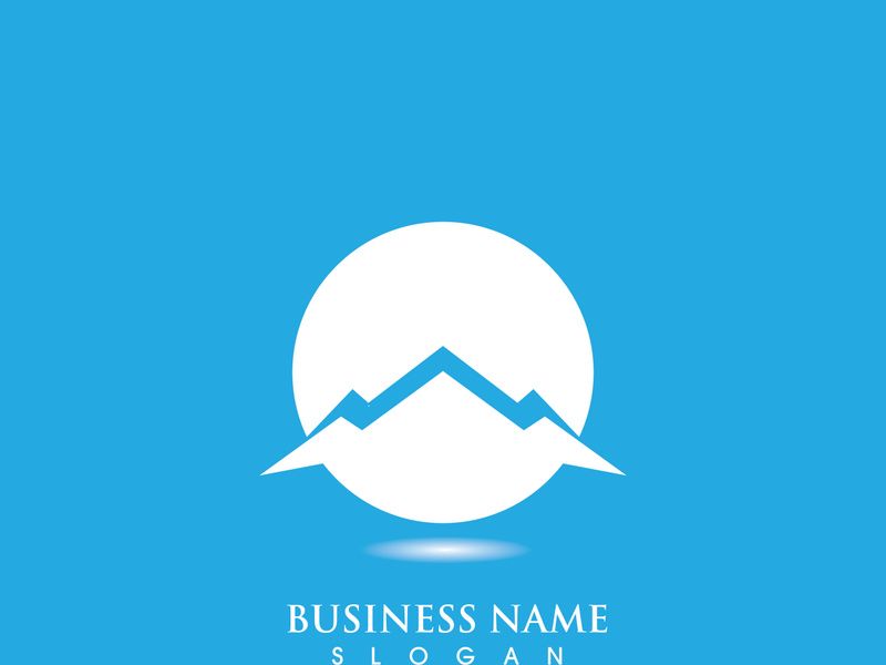 Mountain icon Logo Template Vector illustration design