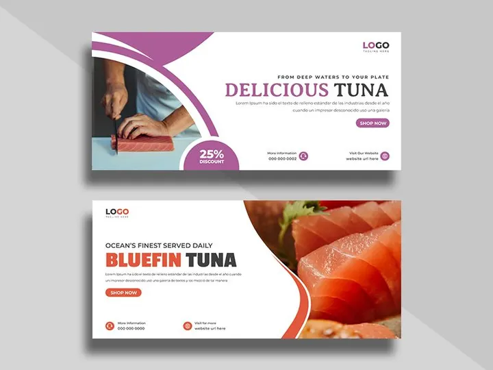 Bluefin Tuna sale social media cover banner