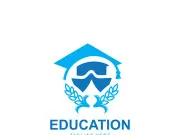 Education smart logo, academy, team, university, school illustration