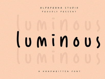 Luminous - Handwritten Font