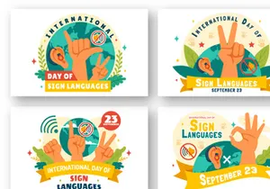 12 International Day of Sign Languages Illustration