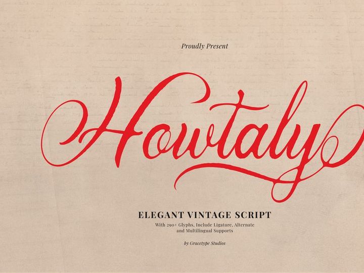 Howtaly | Elegant Vintage Script