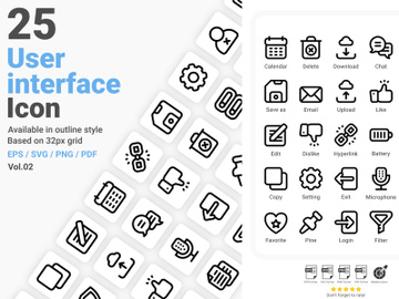 User Interface Icon Pack Vol.02 preview picture