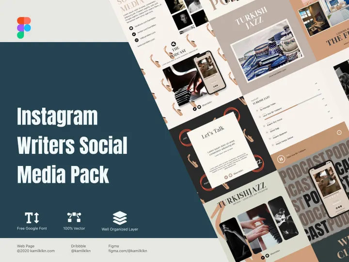 Writers Social Media Pack