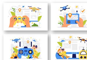 9 Aerial Drone Photography Illustration