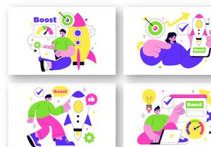 10 Business Boost Illustration