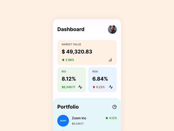 Investment Tracker | Framer Magic Motion