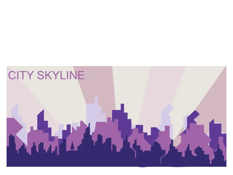 City silhouette skyline illustration design. City landscape Panorama building vector