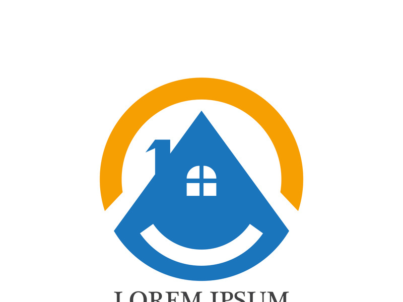 Real Estate home building , Property and Construction Logo design