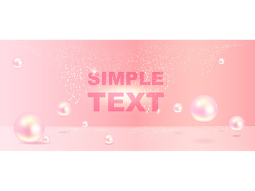 White pearls realistic vector product ads banner template preview picture