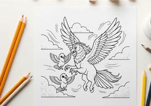 Majestic eagle with doves peace harmony vector illustration