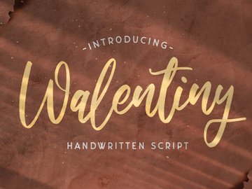 Walentiny - Handwritten Font preview picture