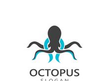 Octopus logo image design icon illustration animal vector