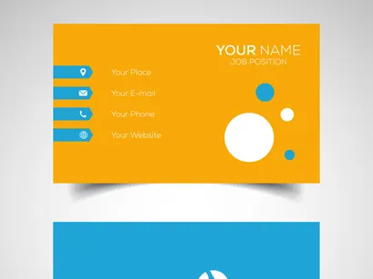 10 Double-sided creative and modern business card template. Vector illustration